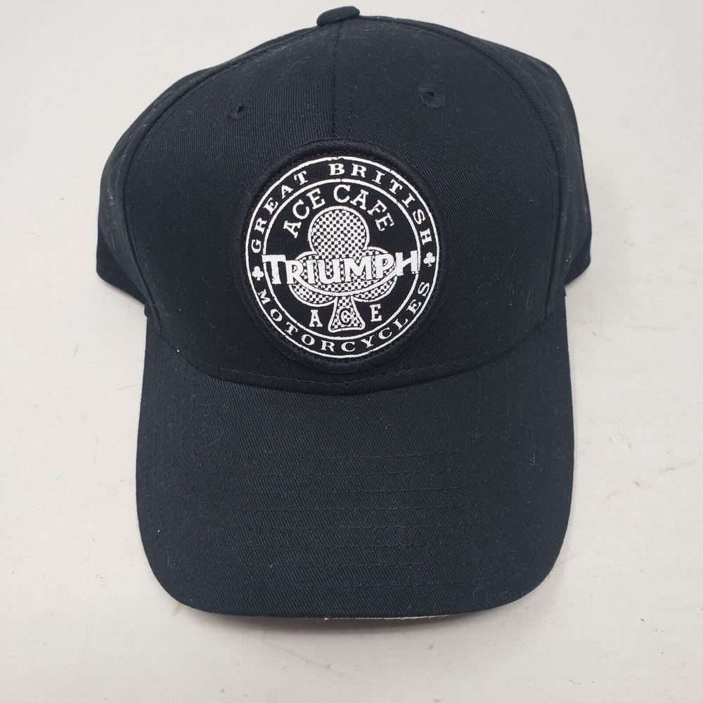 Vintage Triumph Motorcycles Ace Cafe Baseball Hat Cap… Gem